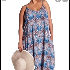 Boho plus size maxi dress